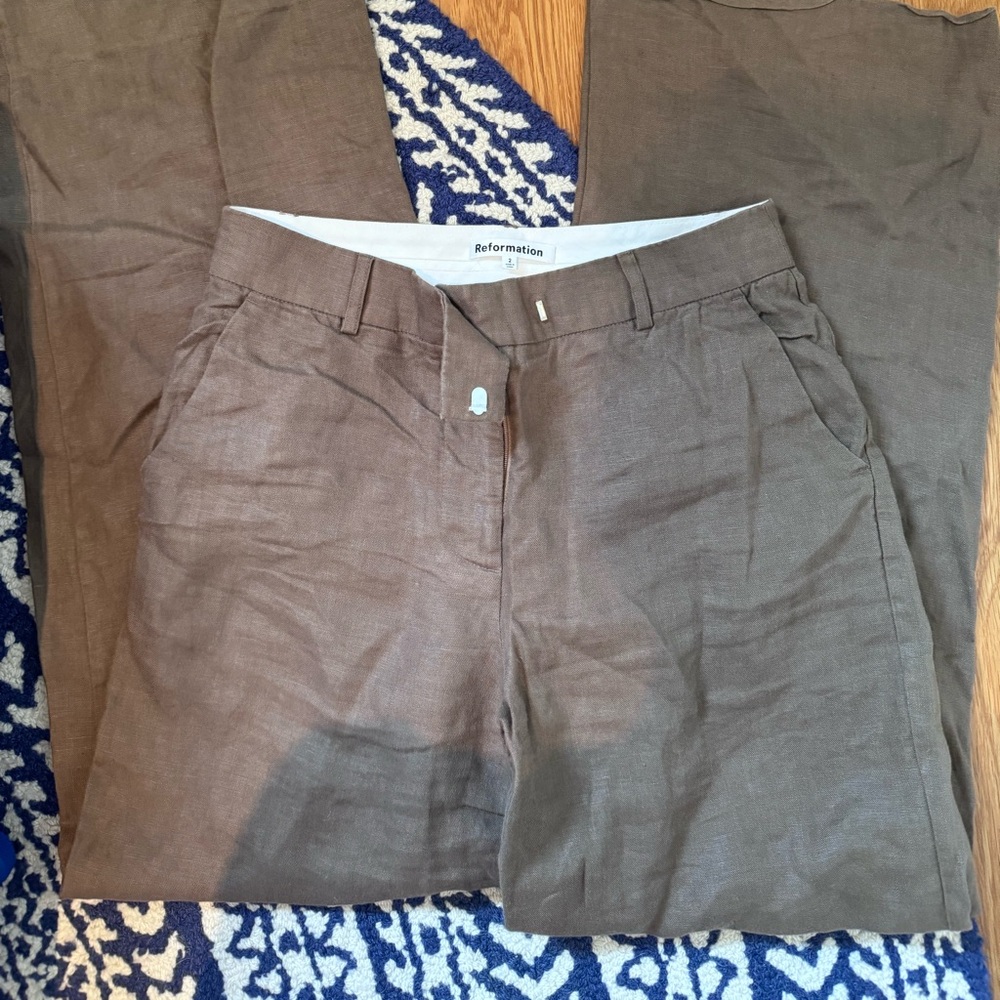 Reformation Linen Pants size 2